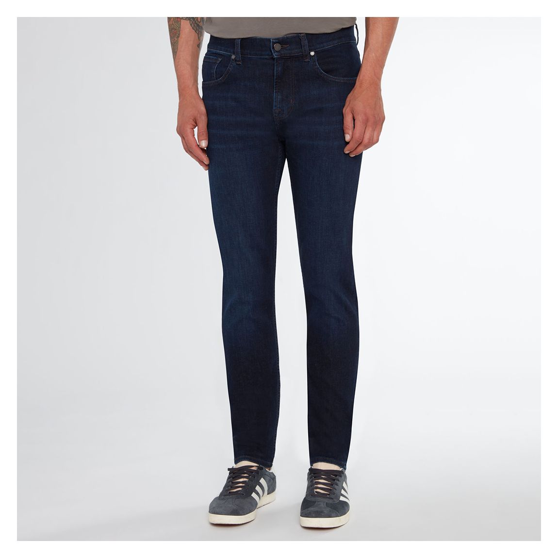 Dark Blue Slimmy Tapered Stretch Jeans main product photo