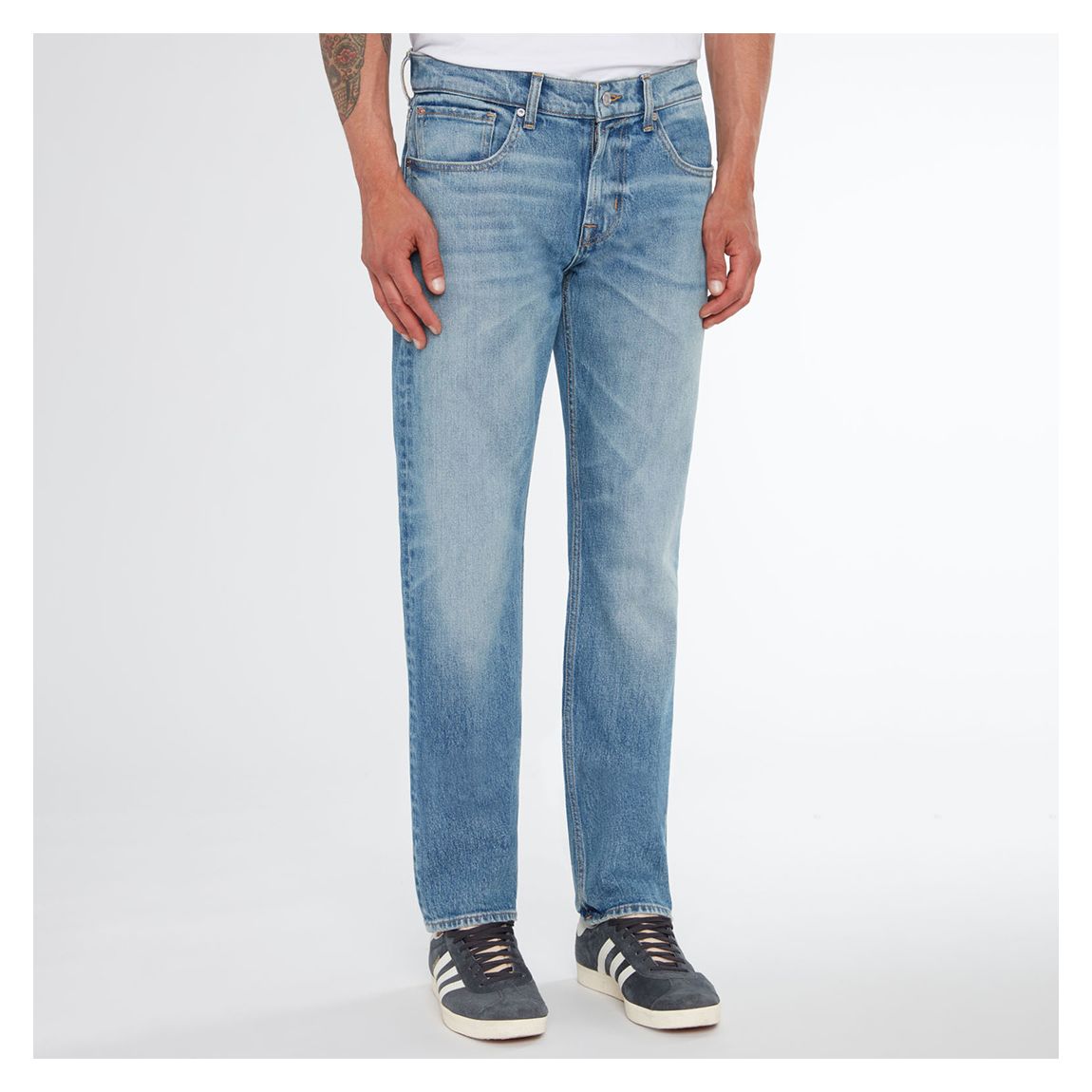 Light Blue Straight Stretch Jeans main product photo