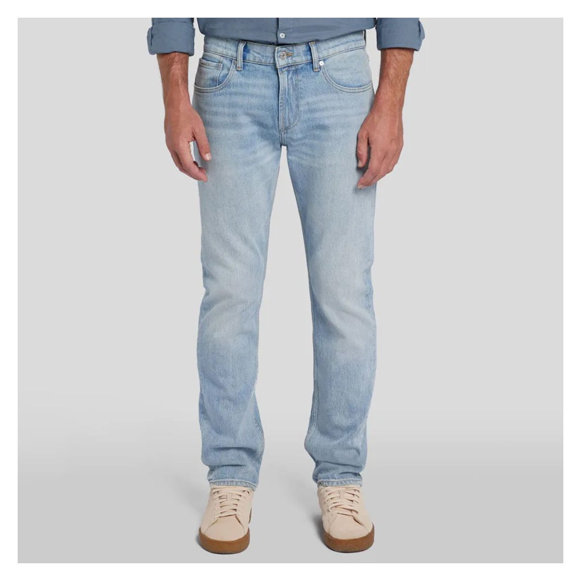 Light Blue Straight Stretch Jeans main product photo