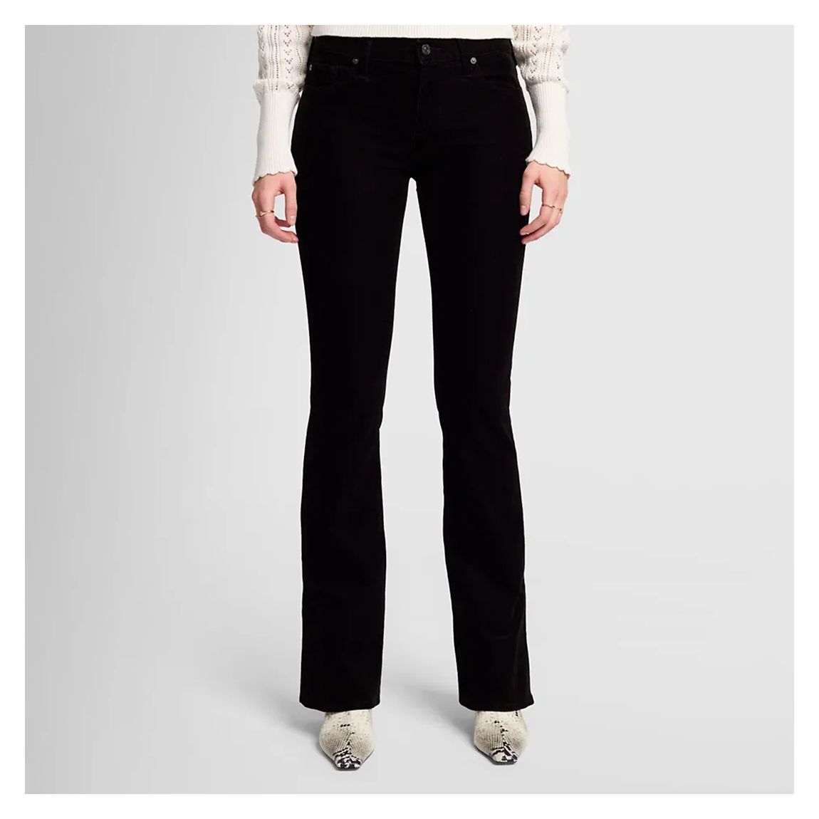 Black Velvet Bootcut Trousers main product photo