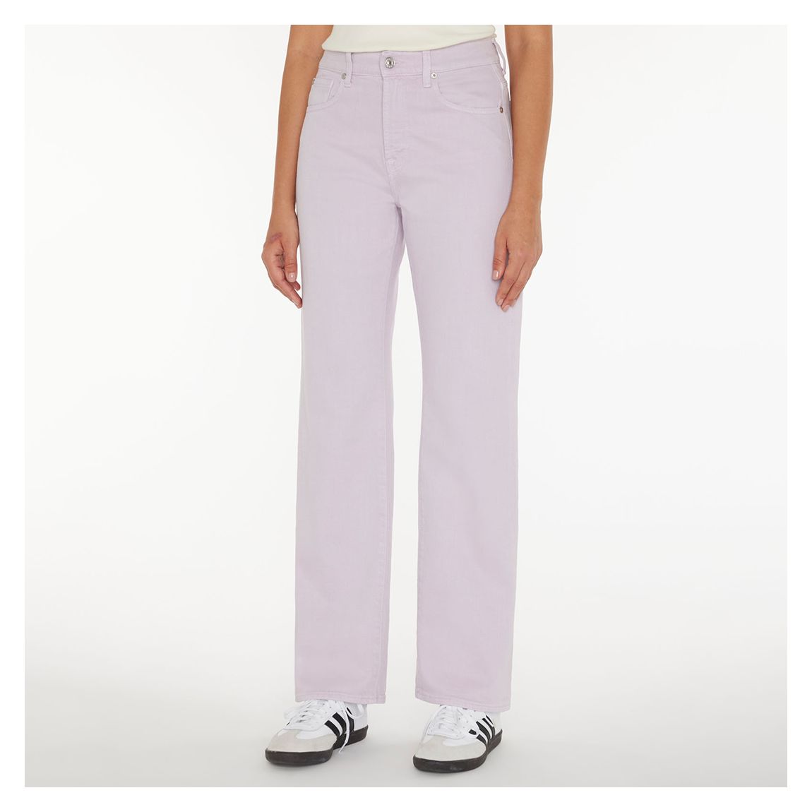 Lilac Tess Straight Stretch Jeans main product photo