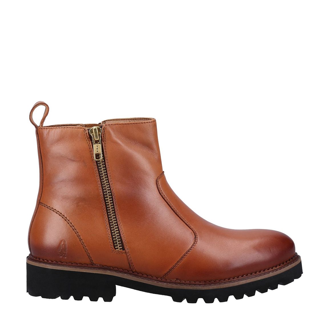 Women's Tan Grace Zip Ankle Boots main product photo