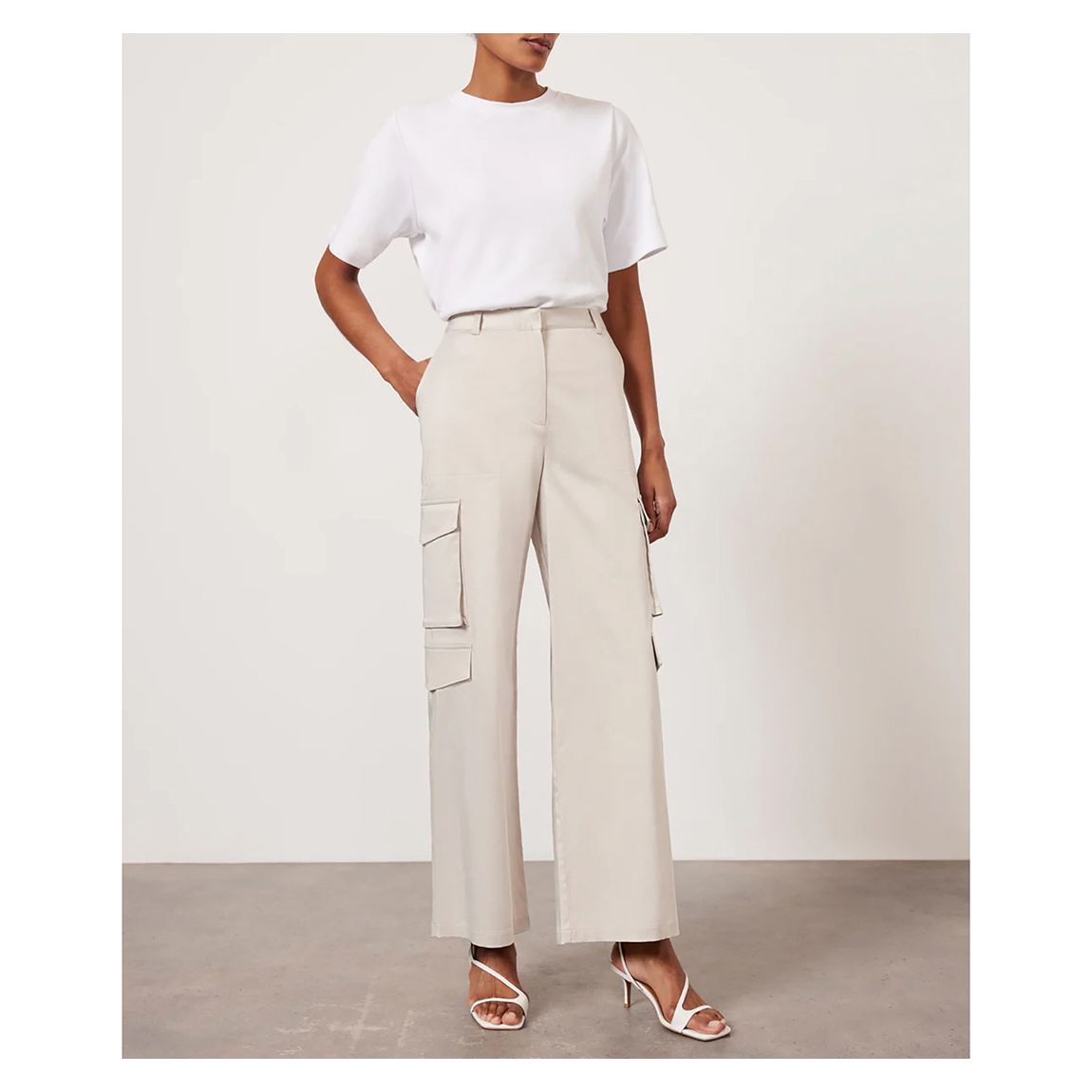 Grey Straight Cargo Trouser main product photo