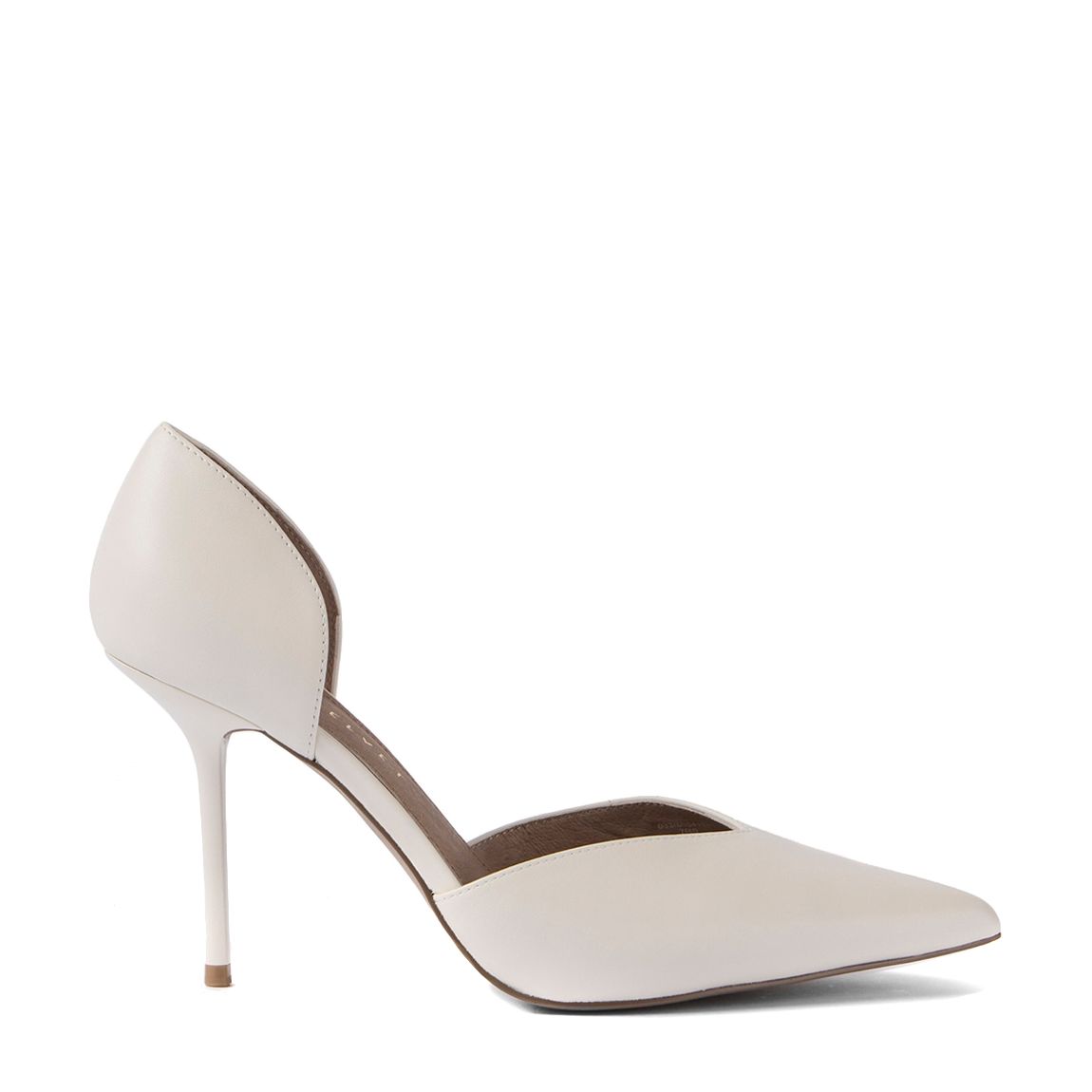 White Leather Court Shoes main product photo