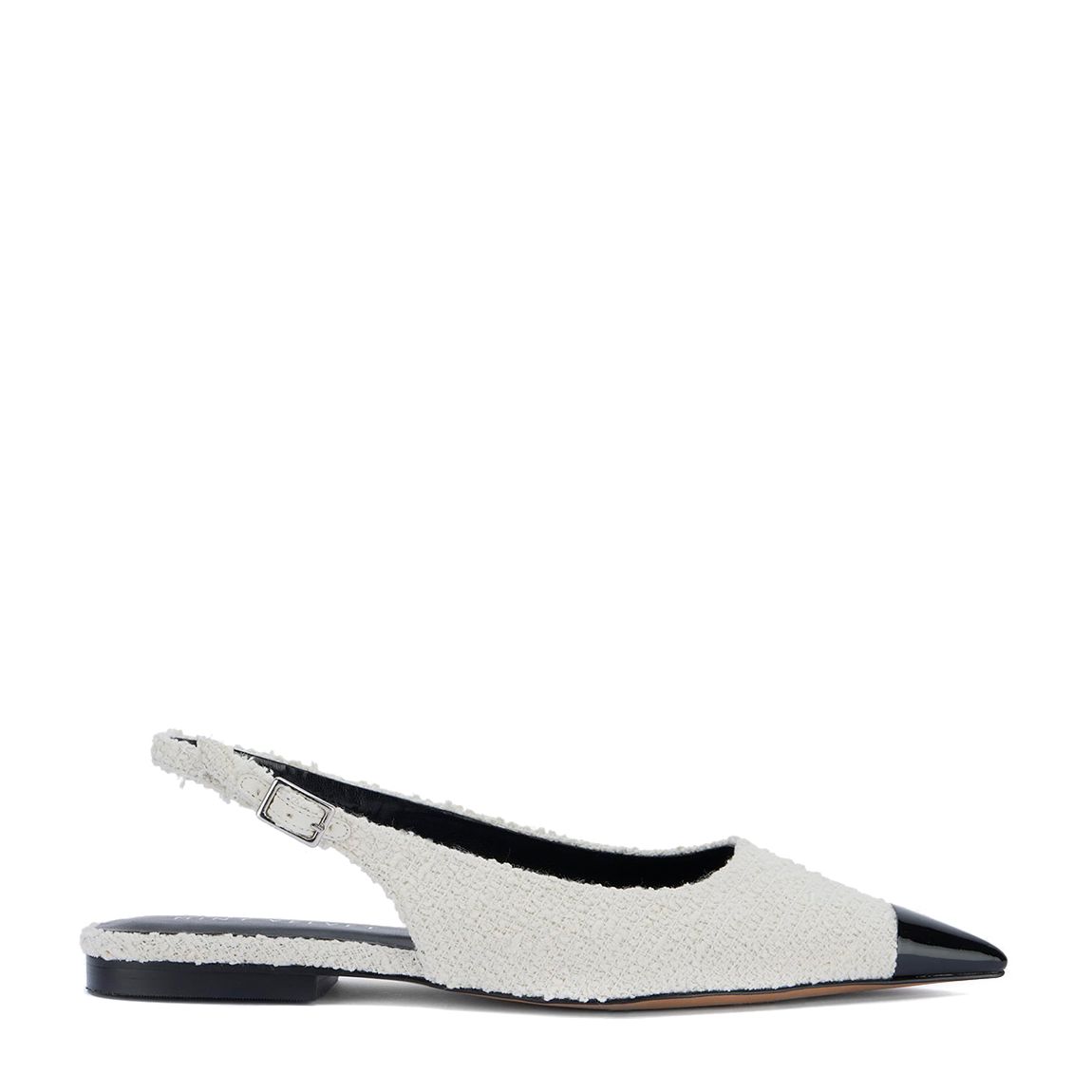Cream Boucle Toe Cap Pumps main product photo