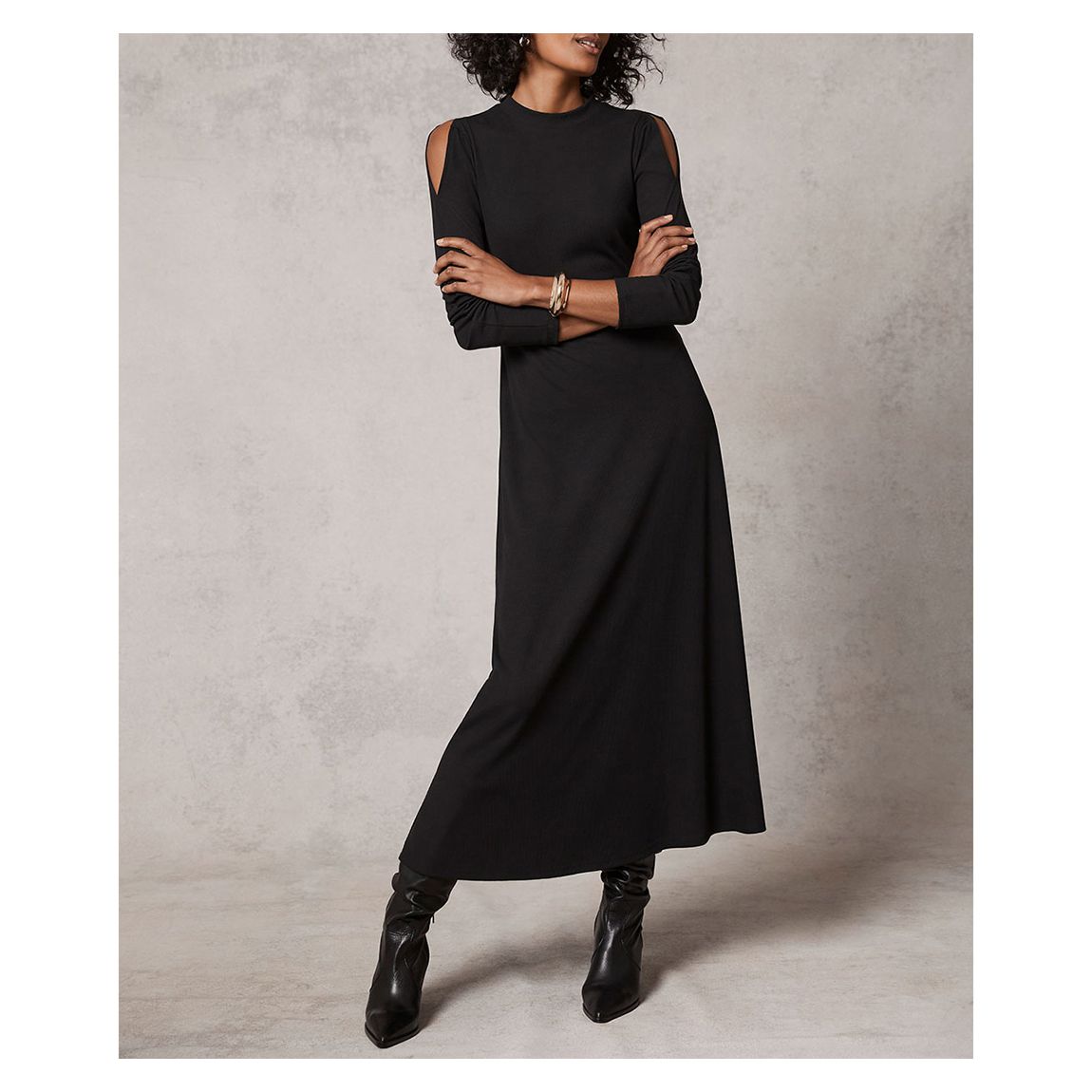 Black Cutout Maxi Dress main product photo