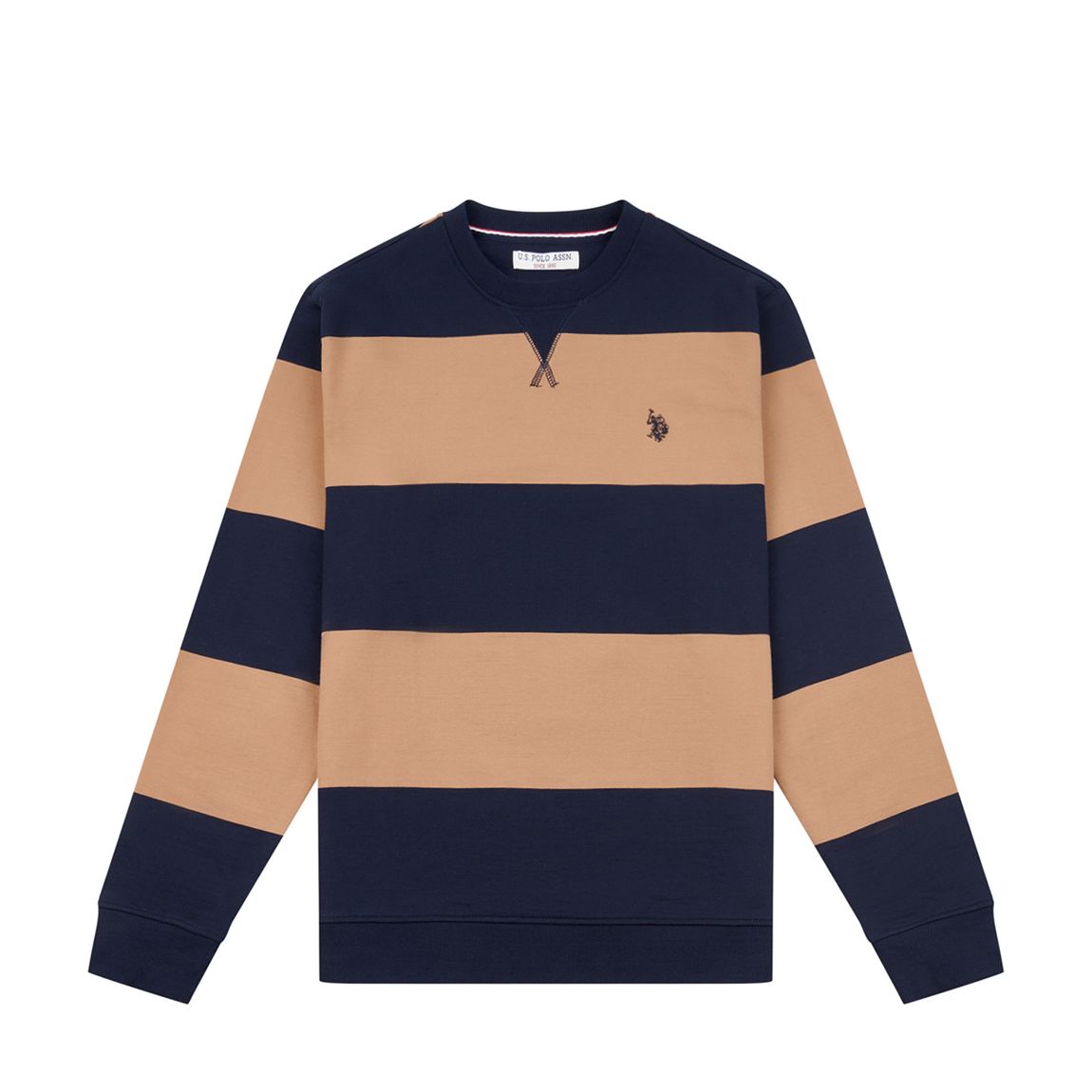 Camel Striped Cotton Sweatshirt main product photo