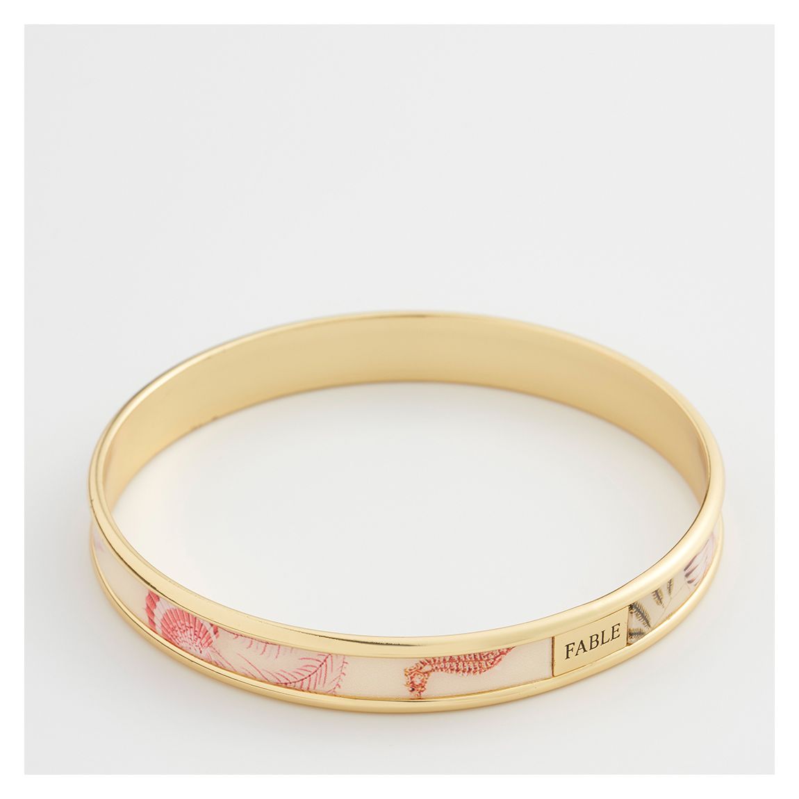 Yellow Whispering Sands Printed Gold Plated Bangle main product photo
