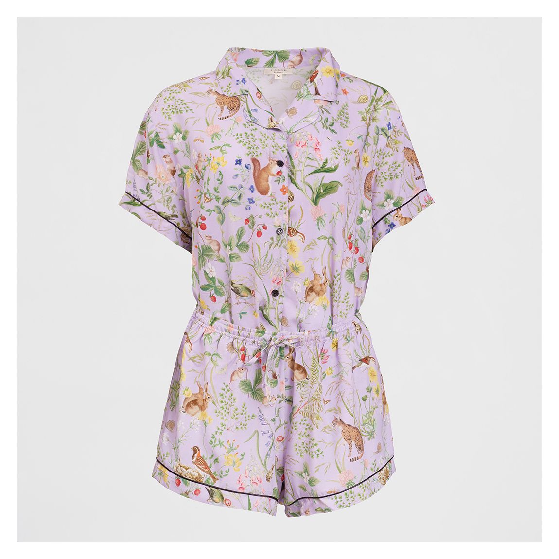 Meadow Creature Lilac Short Pyjamas main product photo