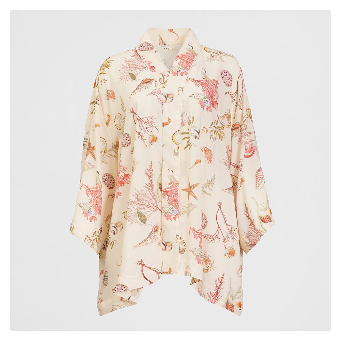 Whispering Sands Lotus Pink Short Kimono main product photo