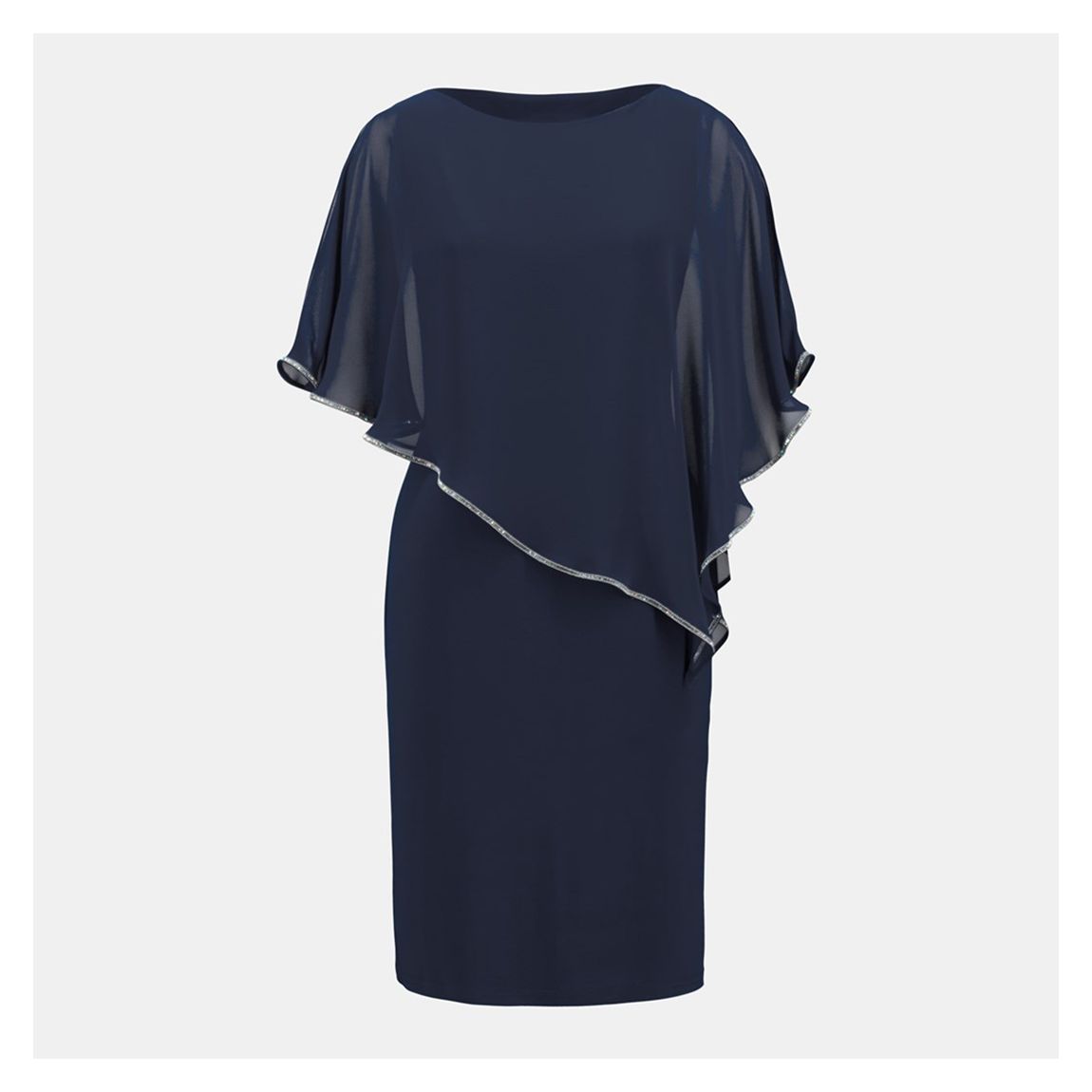 Navy Shawl Dress main product photo