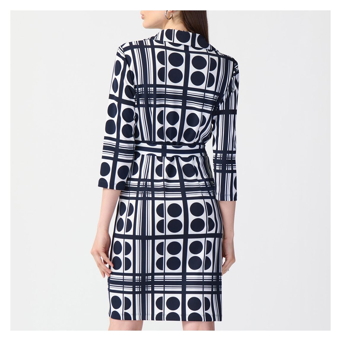 Navy Printed Mini Dress main product photo