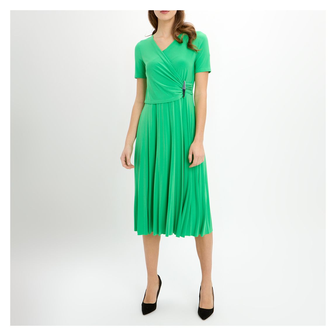 Bright Green Midi Dress main product photo