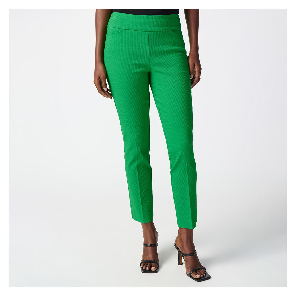 Green Fitted Cropped Trouser main product photo