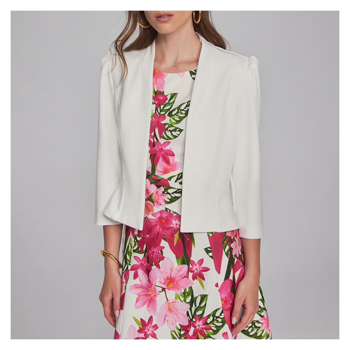 Cream Cropped Jacket main product photo