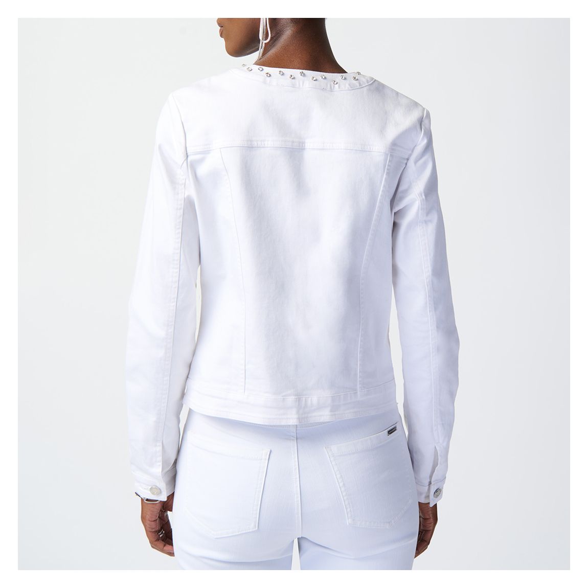 White Embellished Jacket main product photo