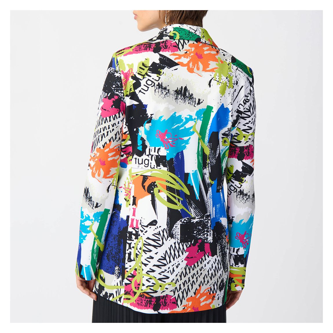 Printed Notched Blazer main product photo
