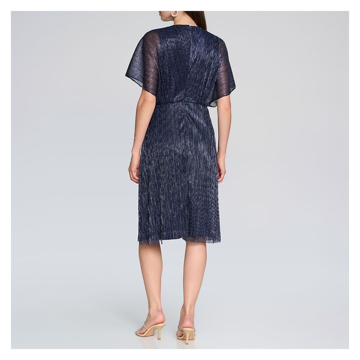 Navy Sheer Shine Dress main product photo