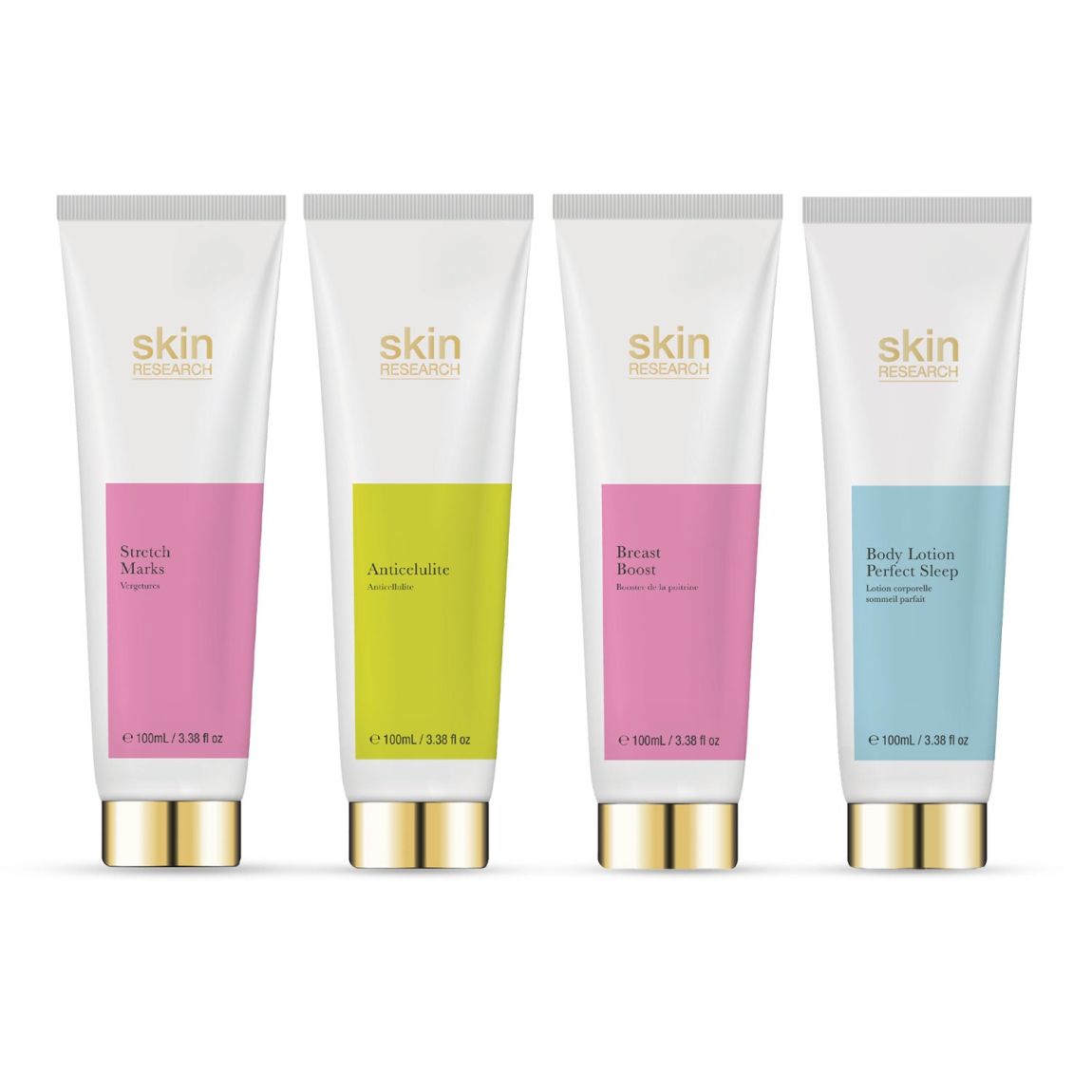 Skin Research Anti-Ageing Body Lotion + Stretch Marks Cream + Breast Boost + Anticellulite Cream 100ml main product photo