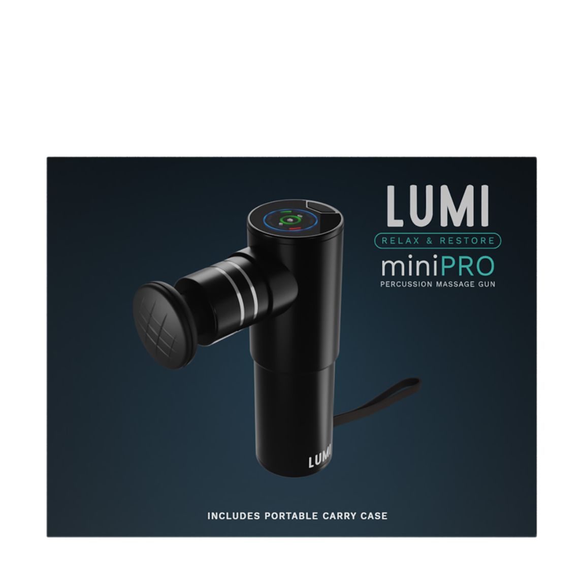 Lumi Therapy Massage Gun, Black main product photo