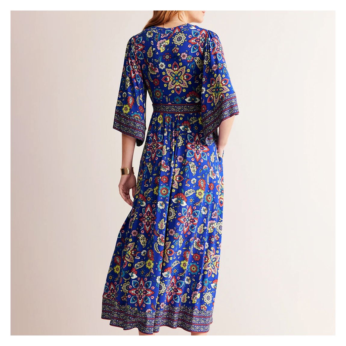 Navy Maya Kimono Jersey Maxi Dress main product photo