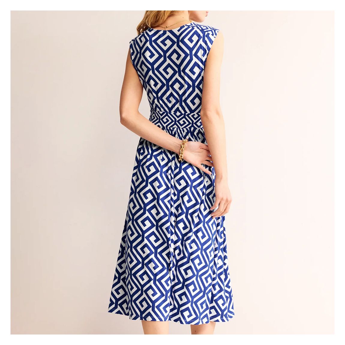 Blue Thea Sleeveless Midi Dress main product photo