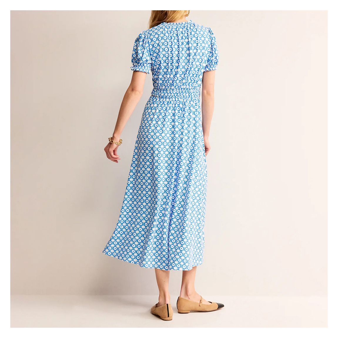 Blue Rosanna Jersey Midi Dress main product photo