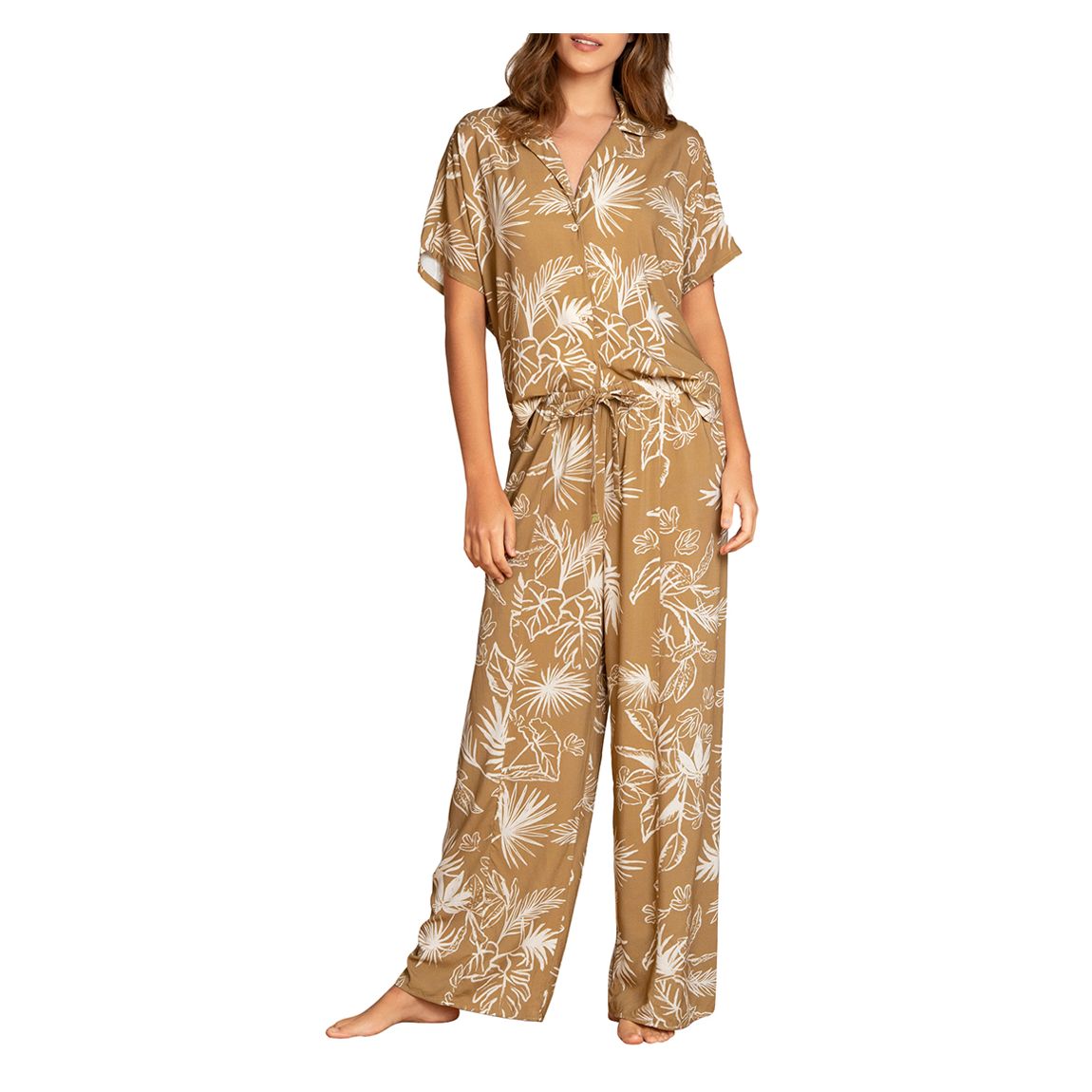 Beige Fog Jungle Limona Pyjama Set main product photo
