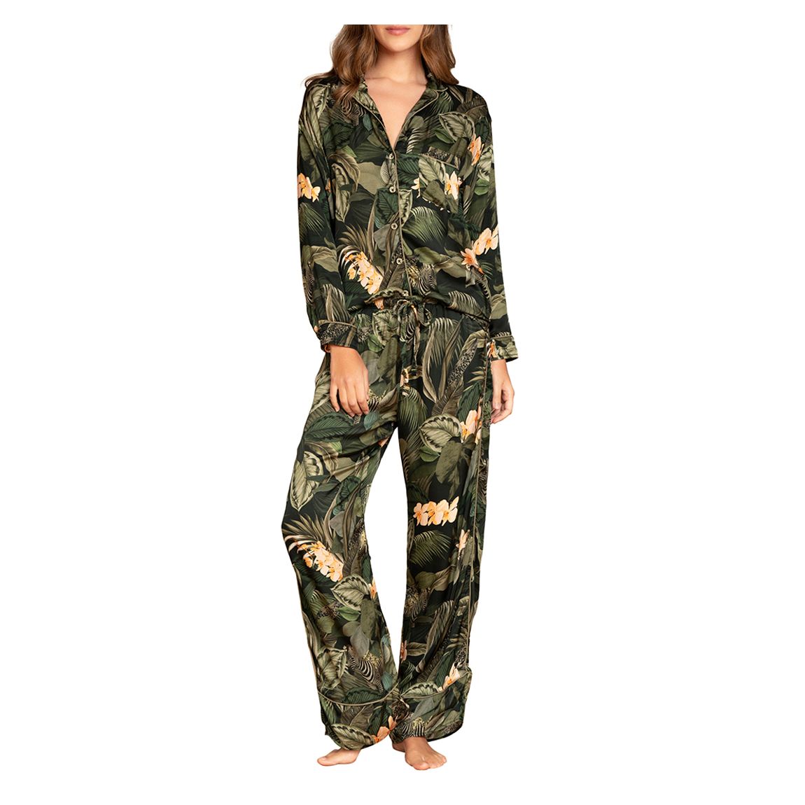 Green Vintage Blossom Dandelion Pyjama Set main product photo