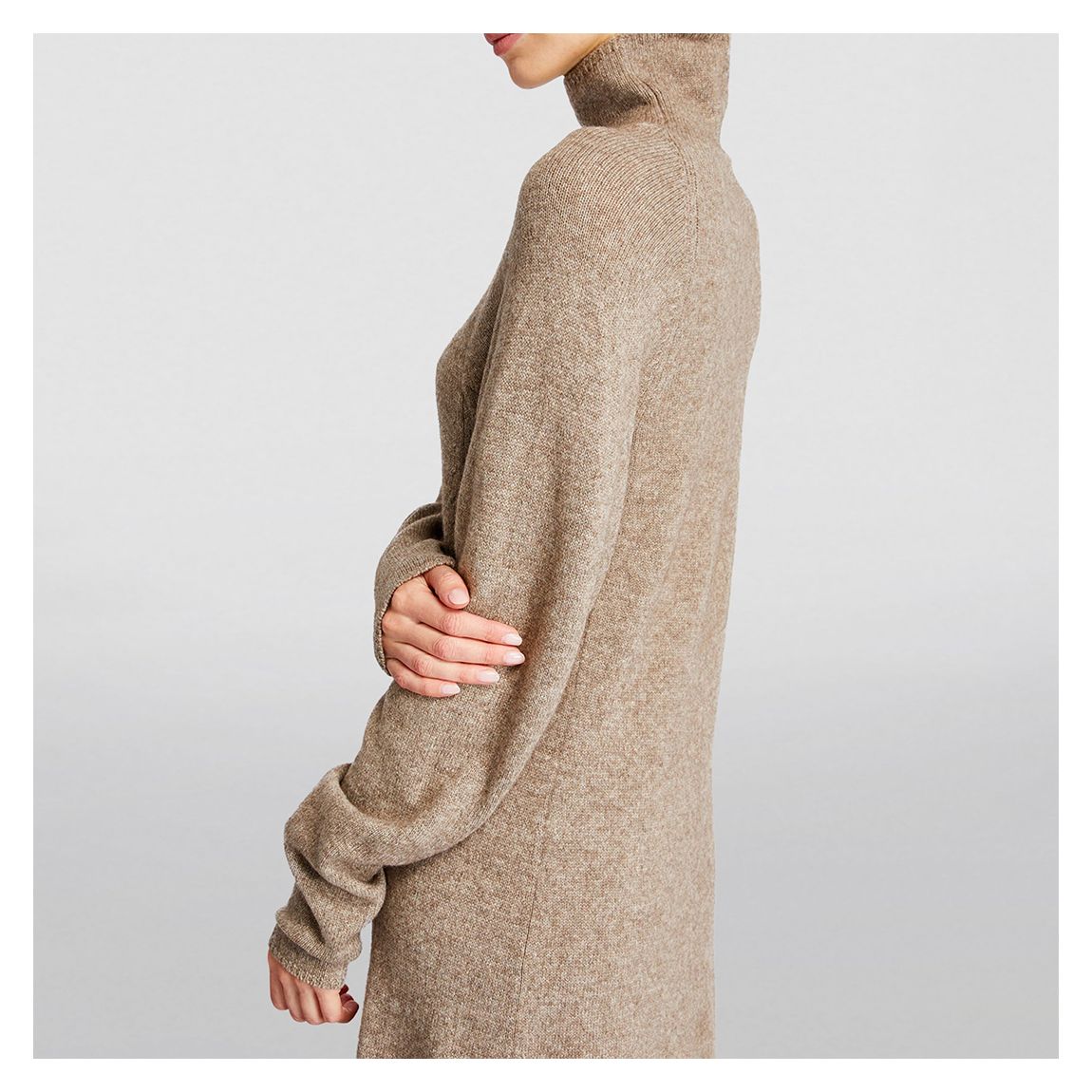 Beige Wool Blend Saige Knit Dress main product photo