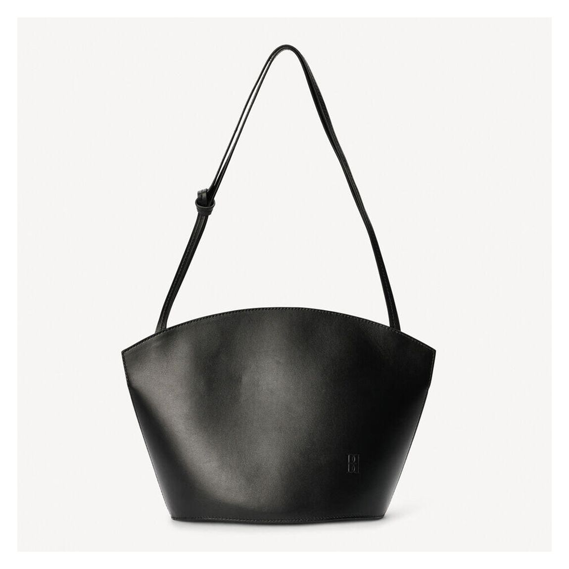 Black Oblas Leather Tote Bag main product photo