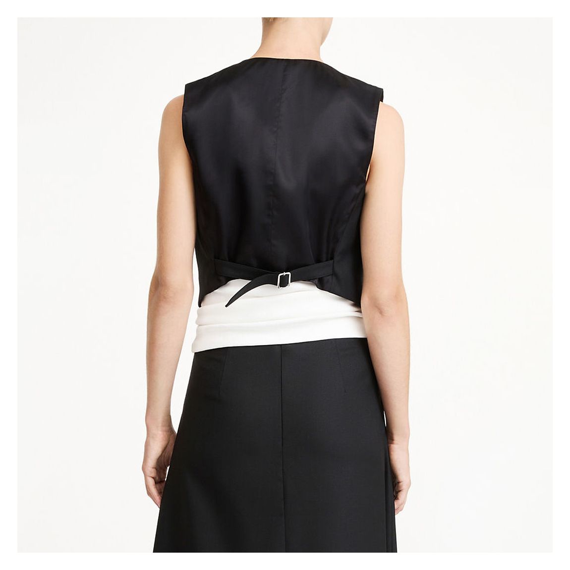 Black Bettas Cropped Waistcoat main product photo
