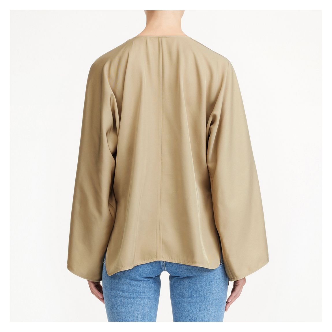 Beige Calias V Neck Blouse main product photo
