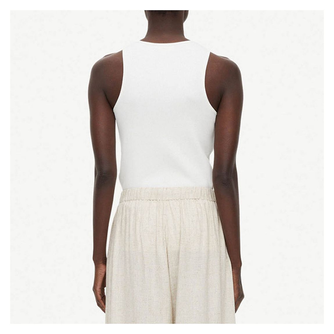 White Organic Cotton Amani Tank main product photo