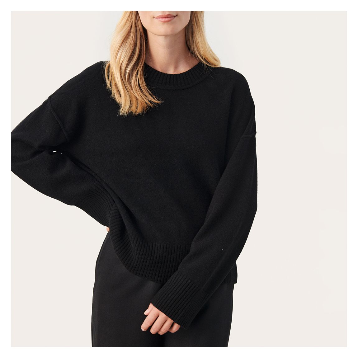 Black Wool Blend Charlene Jumper main product photo