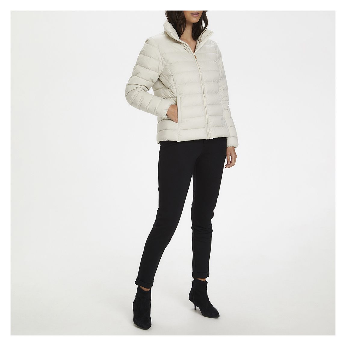 White Downa Padded Puffer Jacket main product photo
