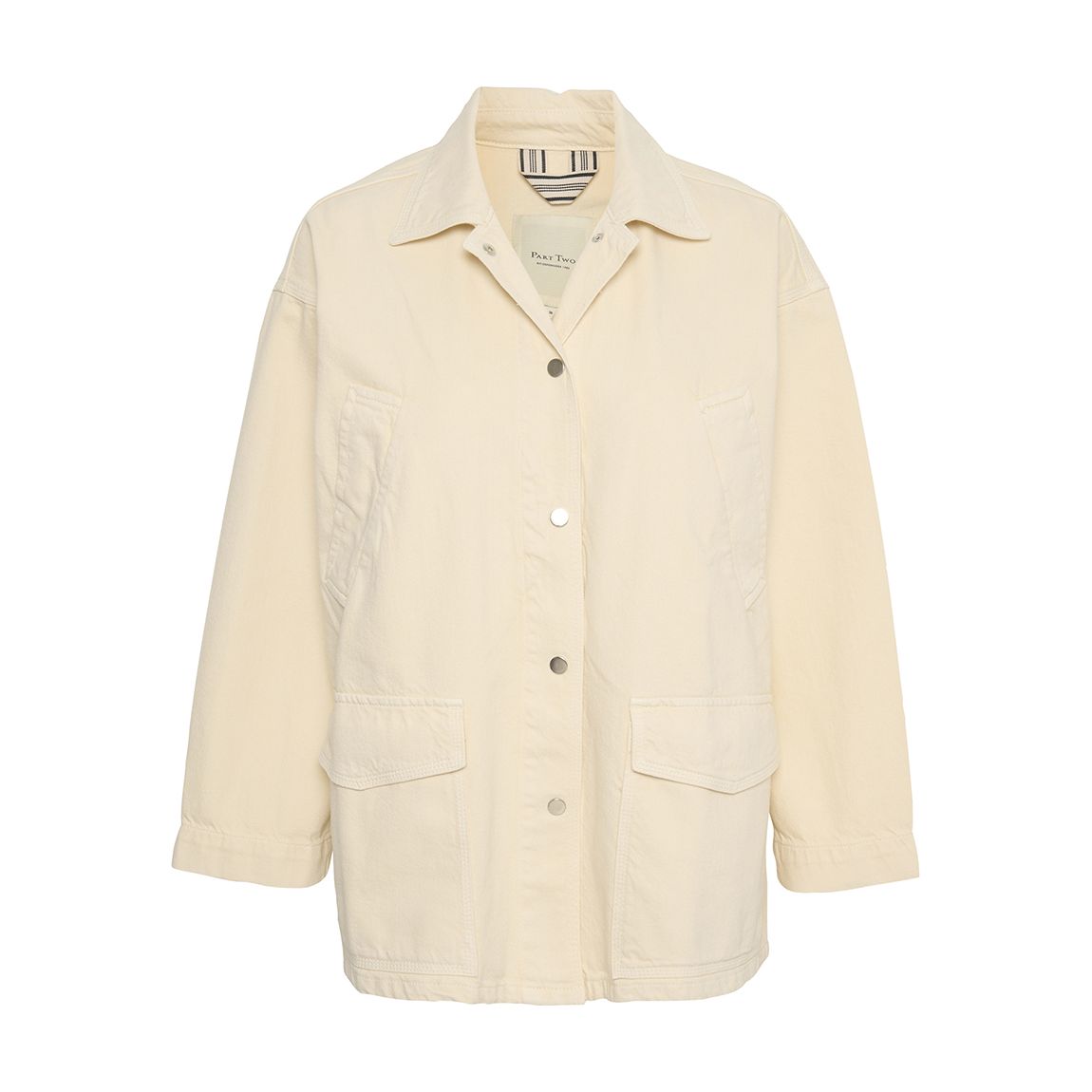 White Elmira Oversized Denim Jacket main product photo