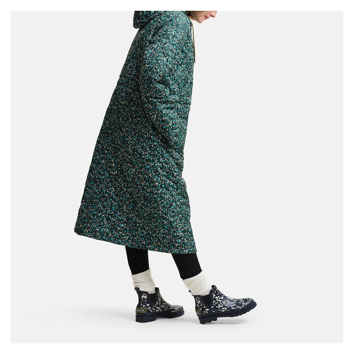 Green Orla Kiely Longline Jacket main product photo
