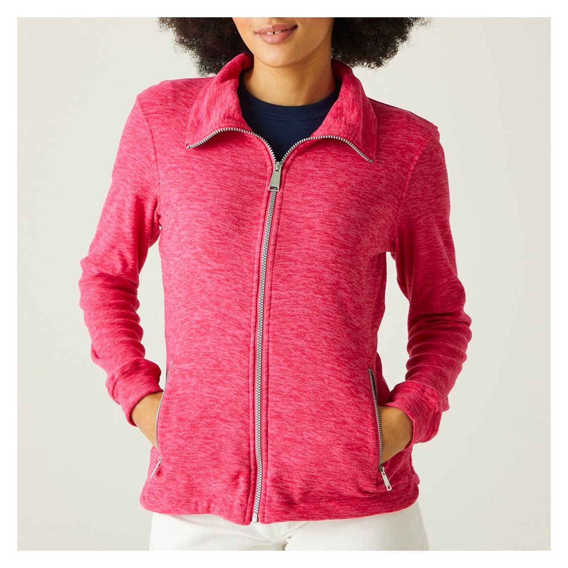 Pink Azaelia Full Zip Fleece main product photo