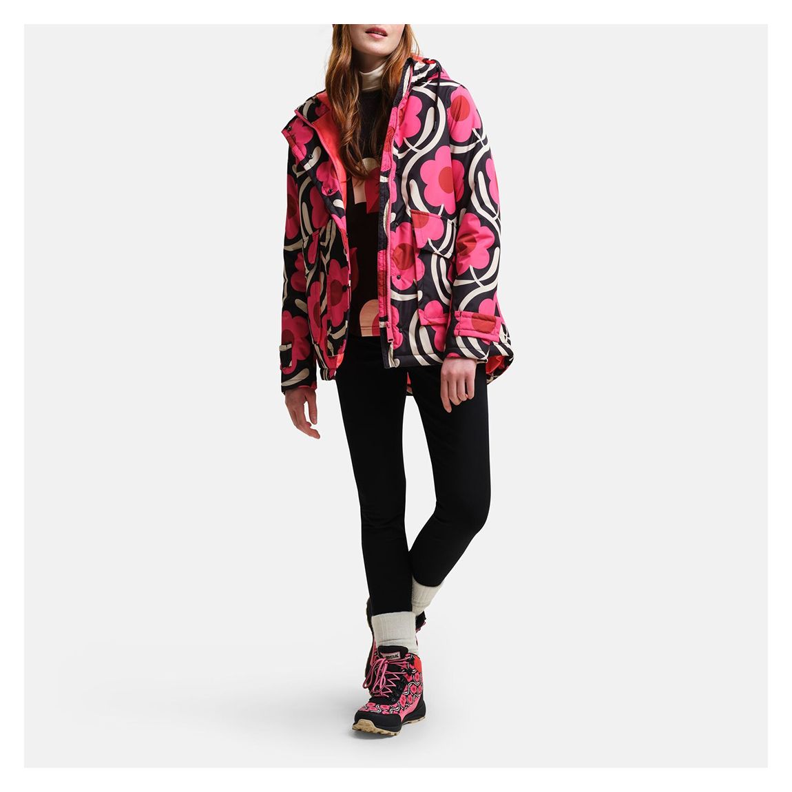 Pink Orla Kiely Waterproof Jacket main product photo