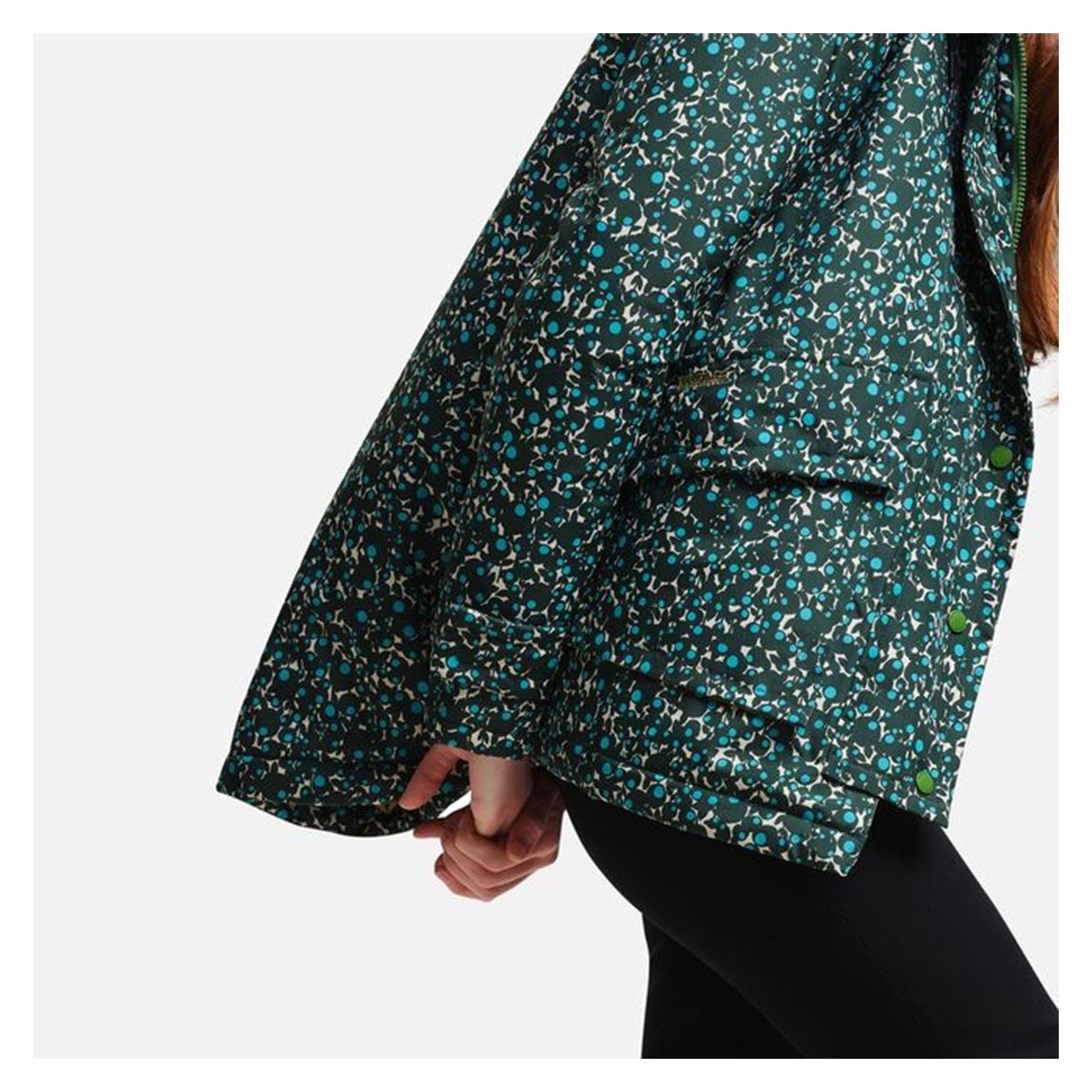 Dark Green Orla Kiely Waterproof Jacket main product photo