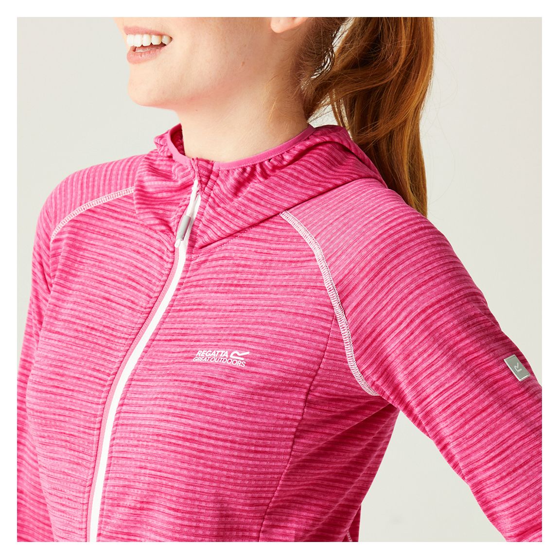 Pink Yonder Full Zip Hoodie main product photo