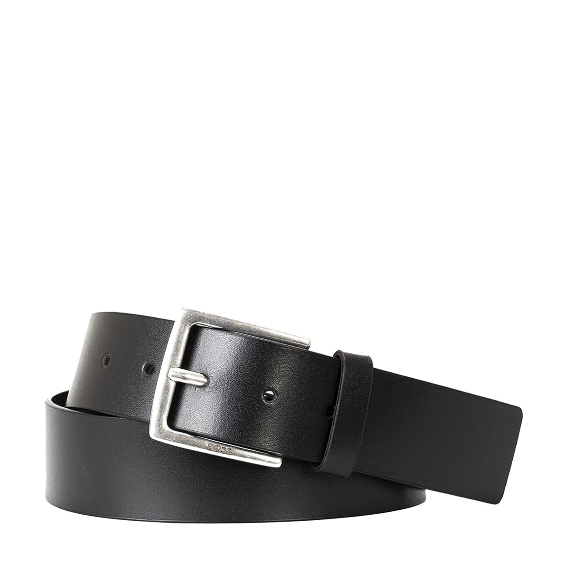 Black Buckle Leather Belt main product photo