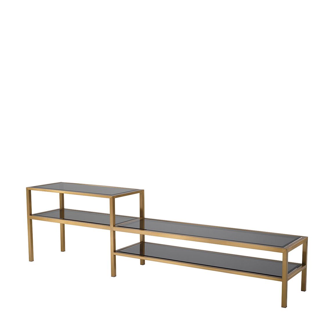 Duo Tv Cabinet, Brushed Brass main product photo
