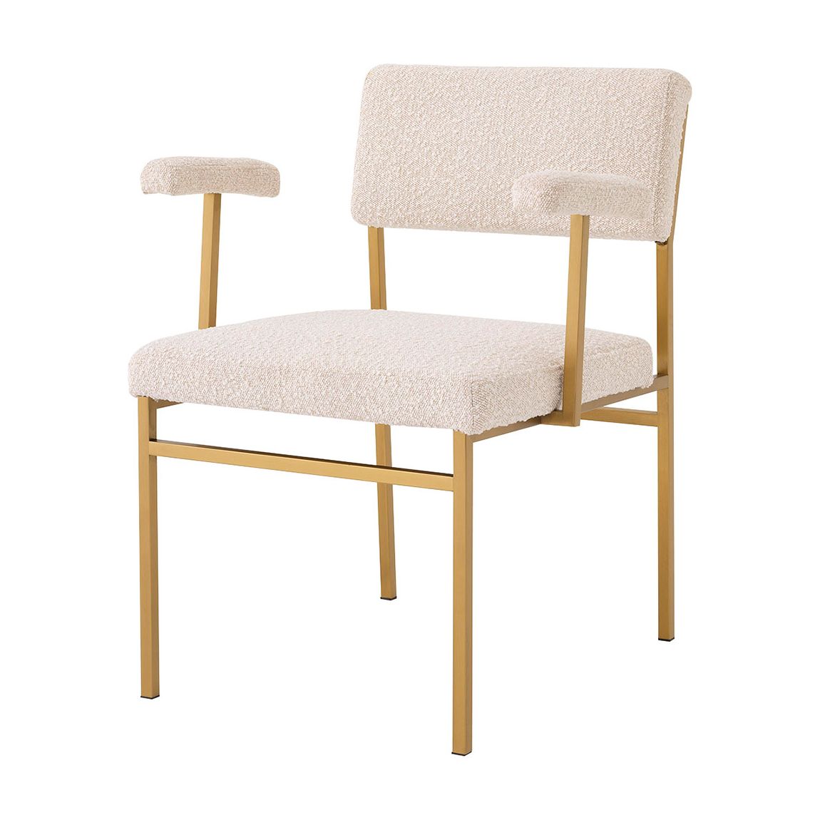 Dunmore Chair, Boucle Cream & Amp, Brass main product photo
