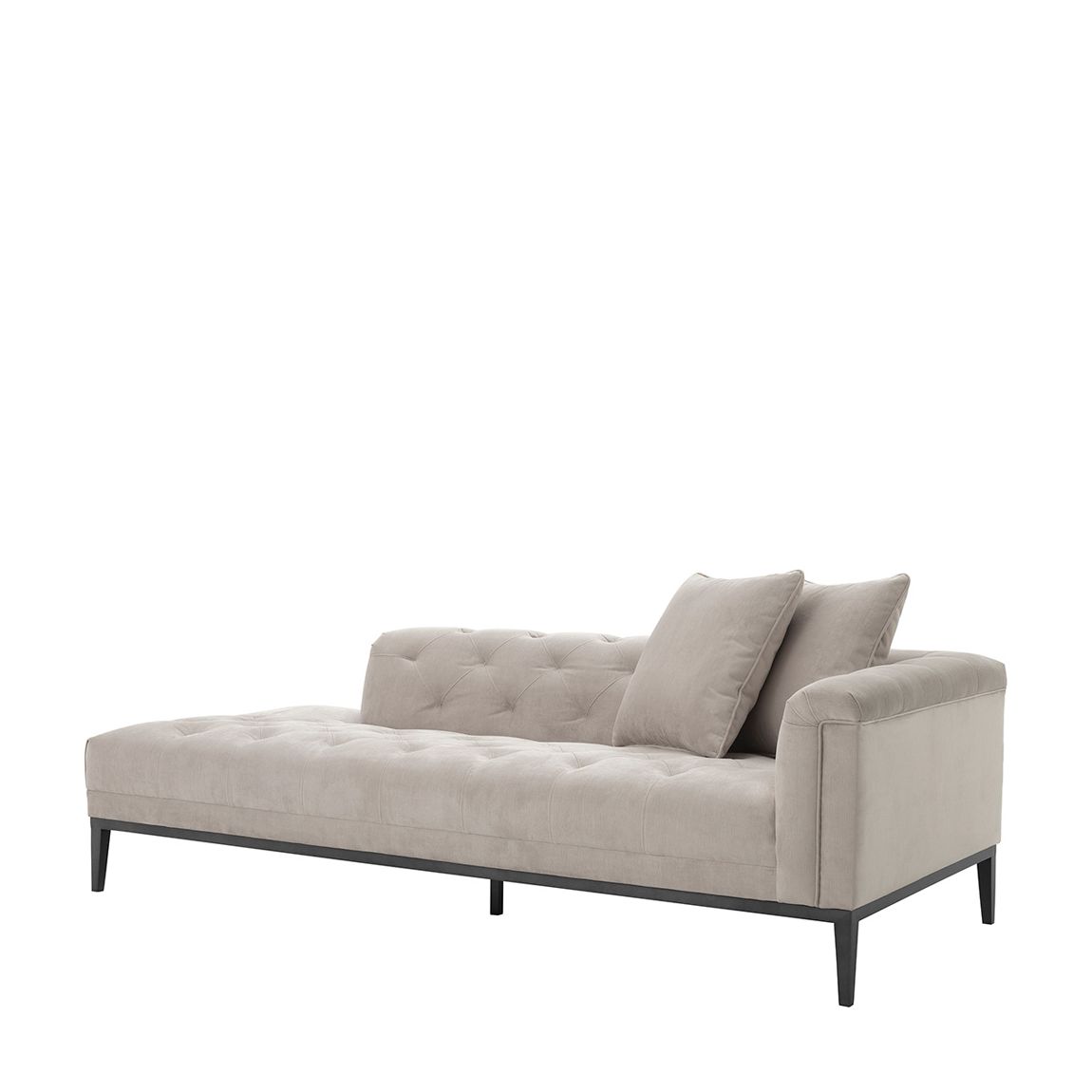 Cesare Lounge Sofa Right, Pebble Grey main product photo