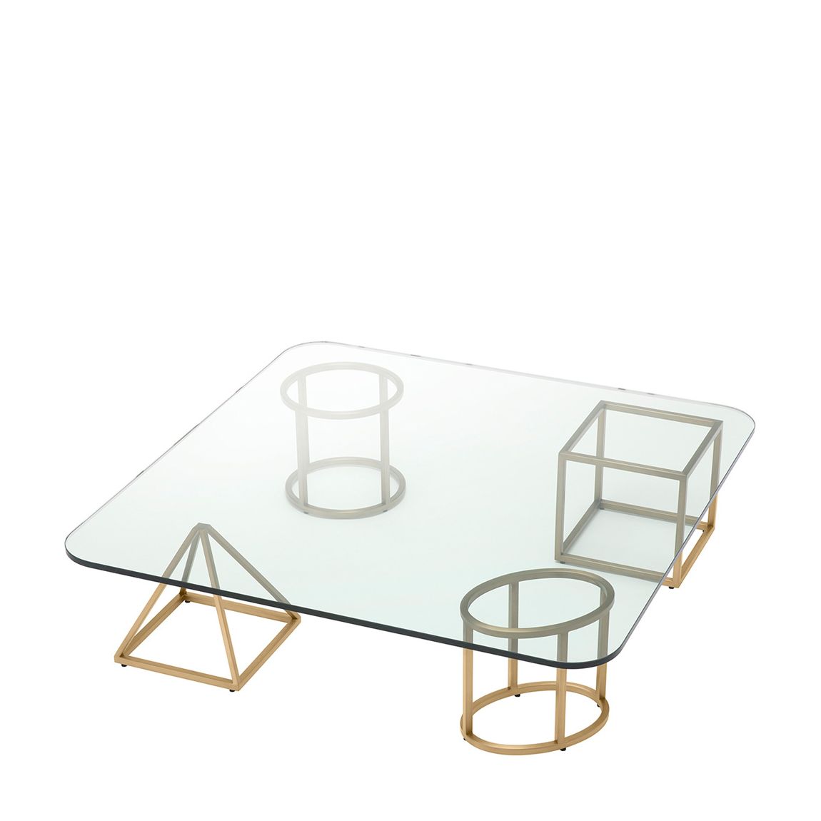 Speiser Coffee Table, Brushed Brass main product photo