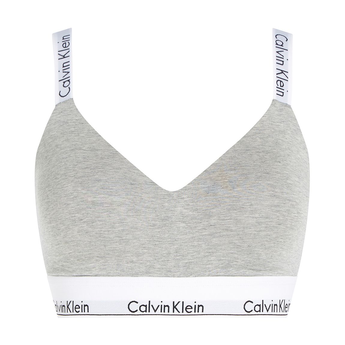 B10 Grey Heather Light Full Cup Lined Bralette main product photo
