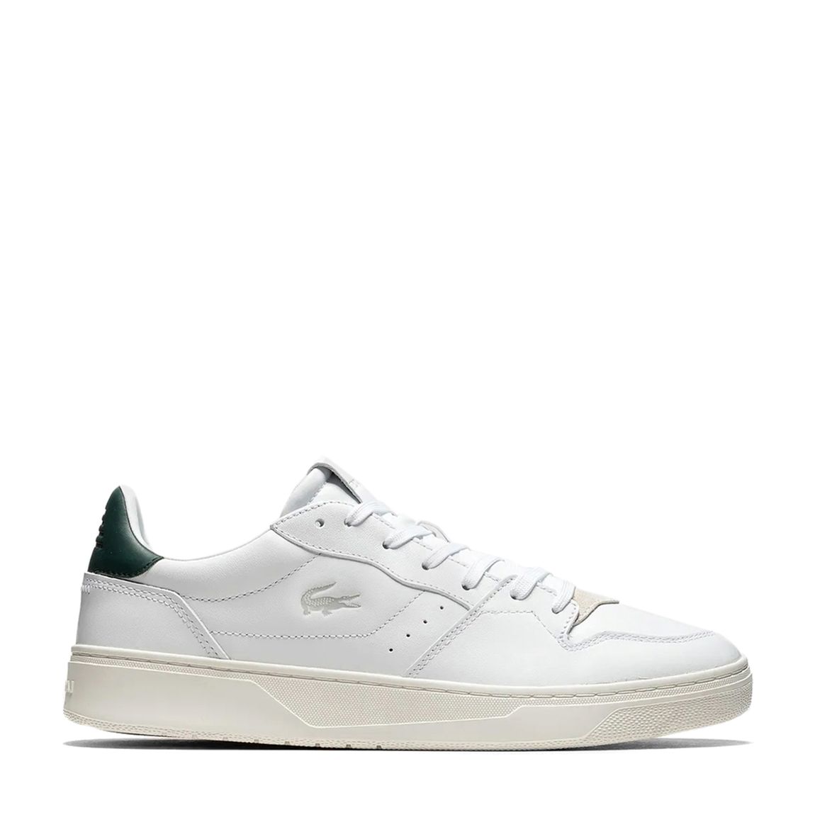 Men's White/Green Court Lisse Trainers main product photo
