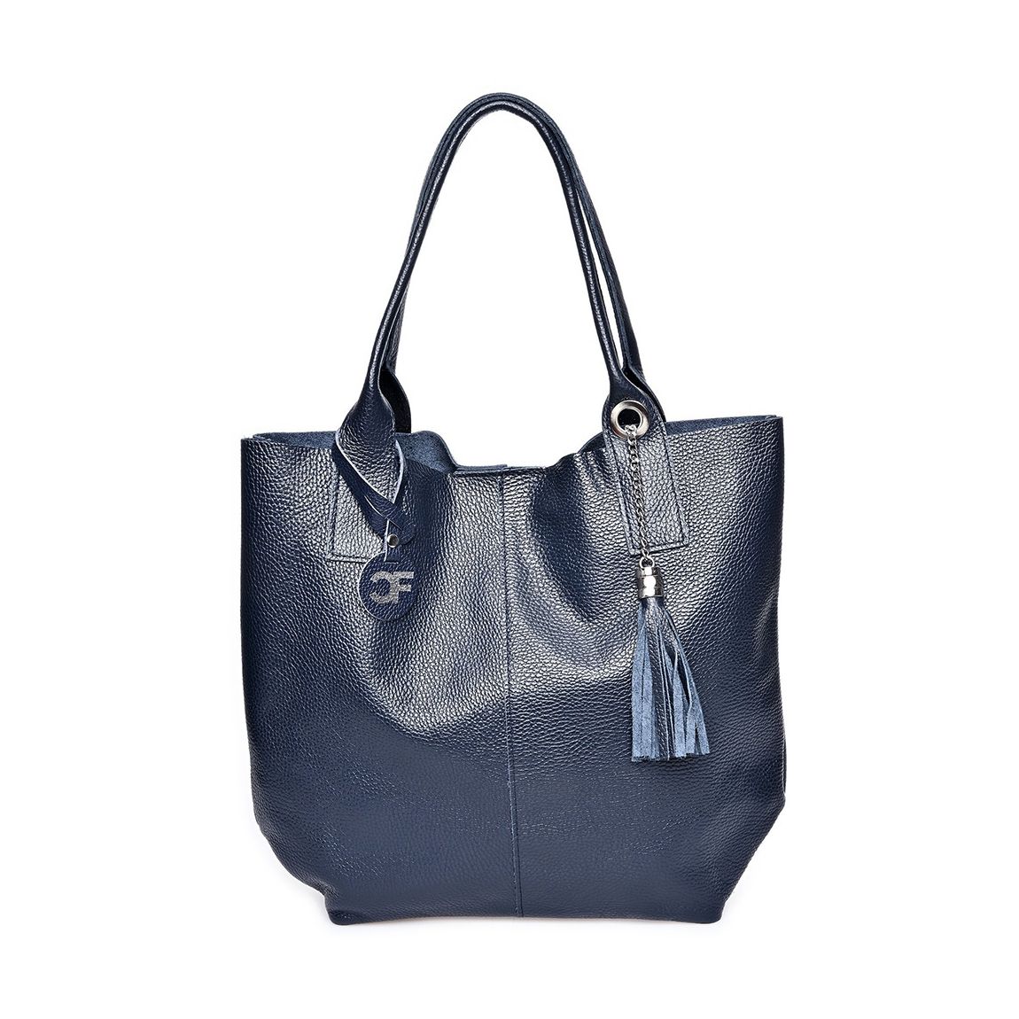 Blue Carla Ferreri Leather Tote Bag main product photo